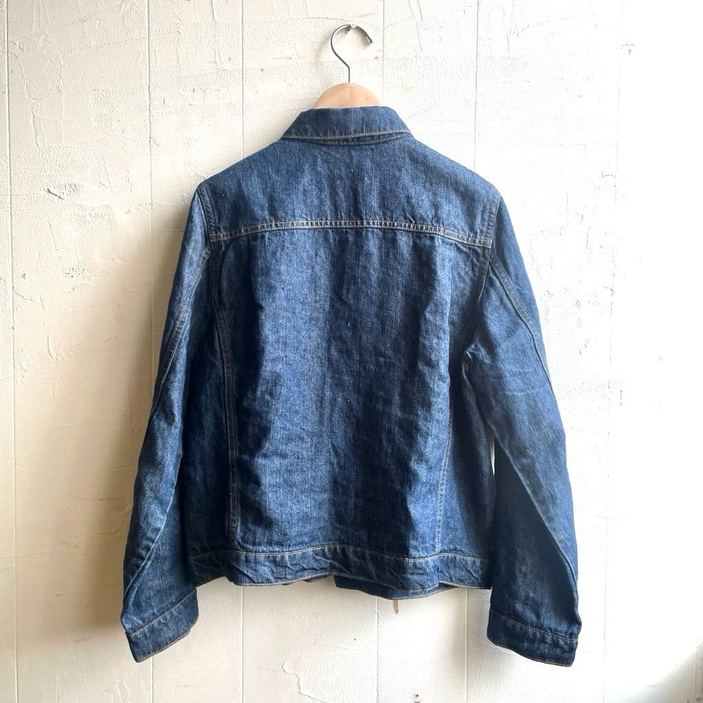 古着】ネストローブ / nest Robe リネンデニムジャケット 麻ジャケット