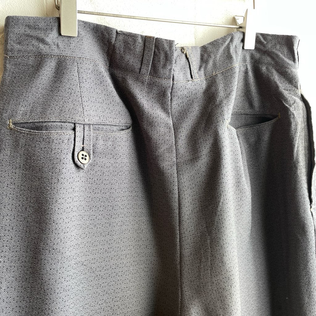 古着】50s ヴィンテージパンツ グレー TALONジップ スラックスパンツ