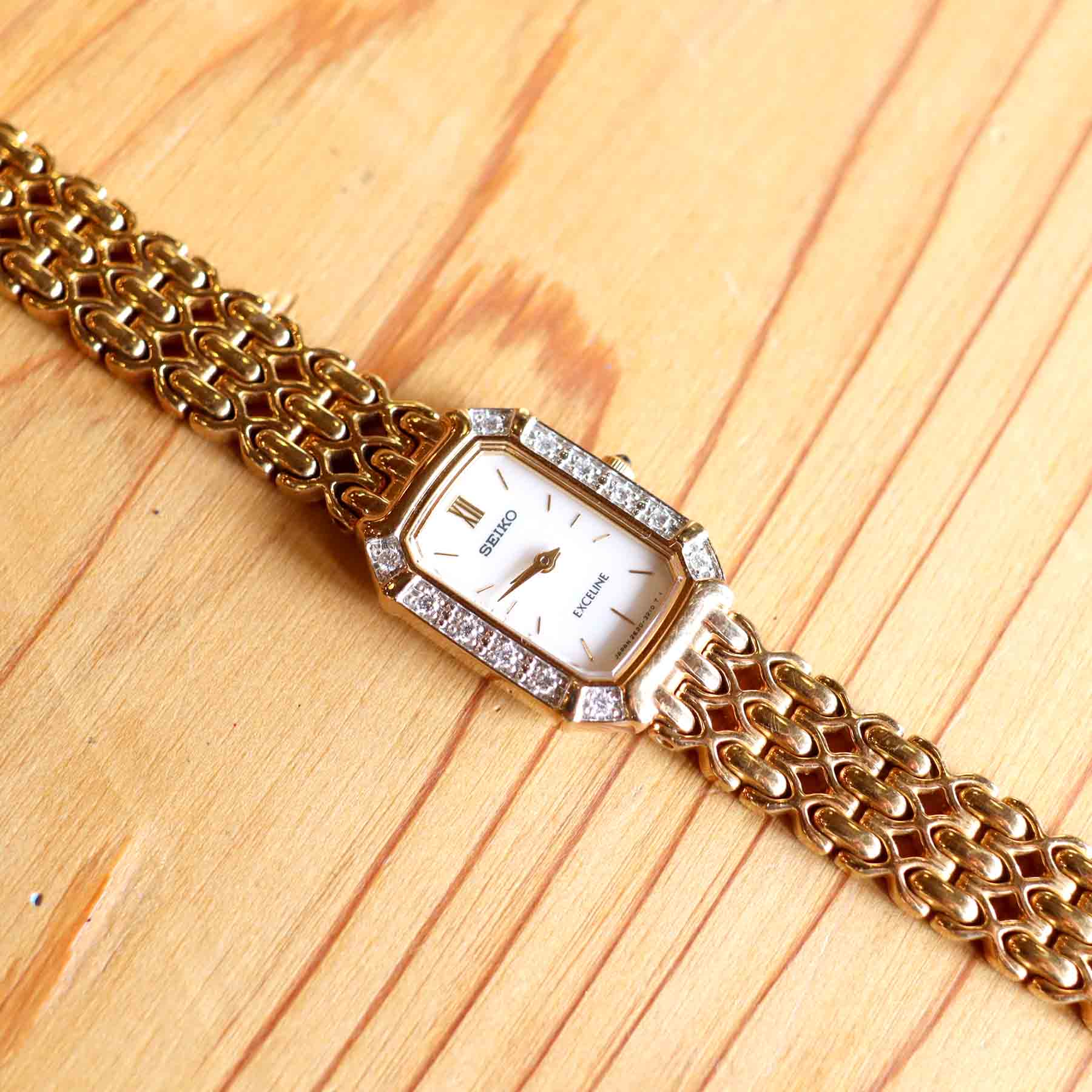 セイコー/SEIKO エクセリーヌ 12Pダイヤ 腕時計 レディース