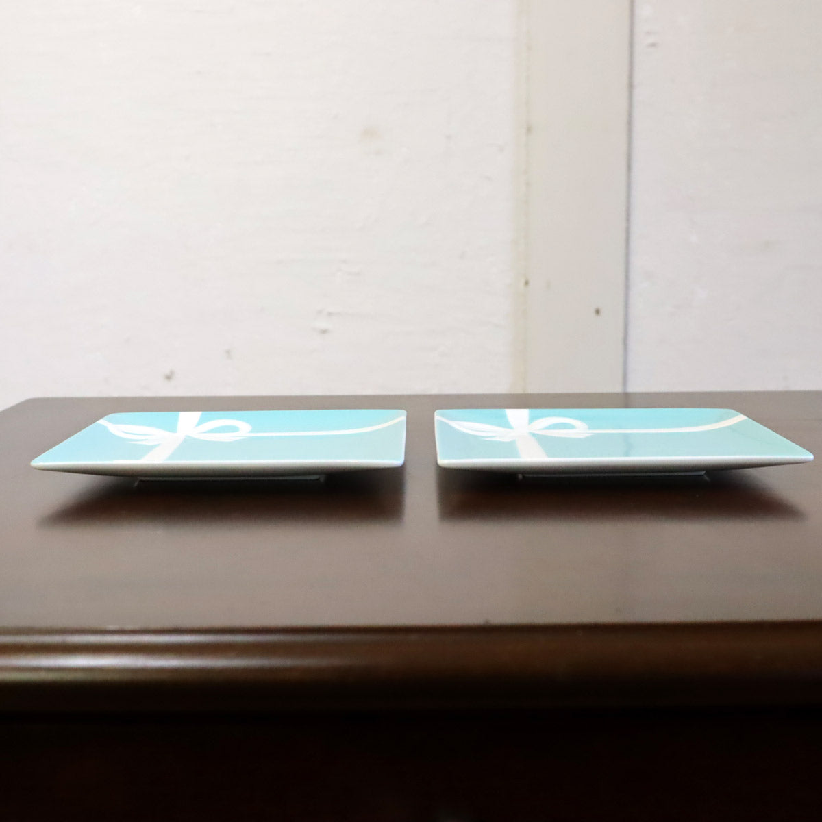 ティファニー / TIFFANY & Co ブルーボウ デザートプレート2枚Set 洋食