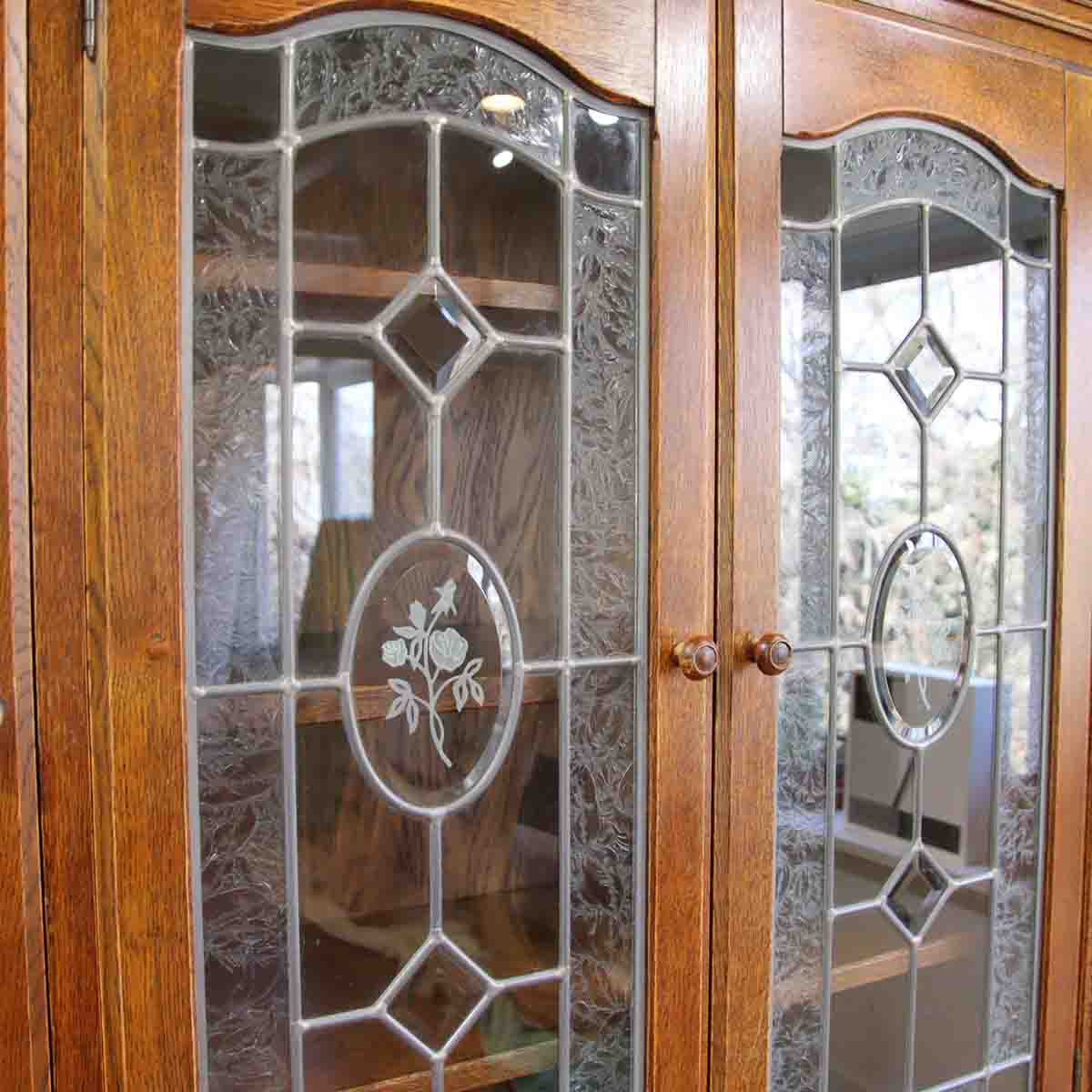 三越 ブルージュ カントリーハウス カップボード 食器棚 3枚扉 中古