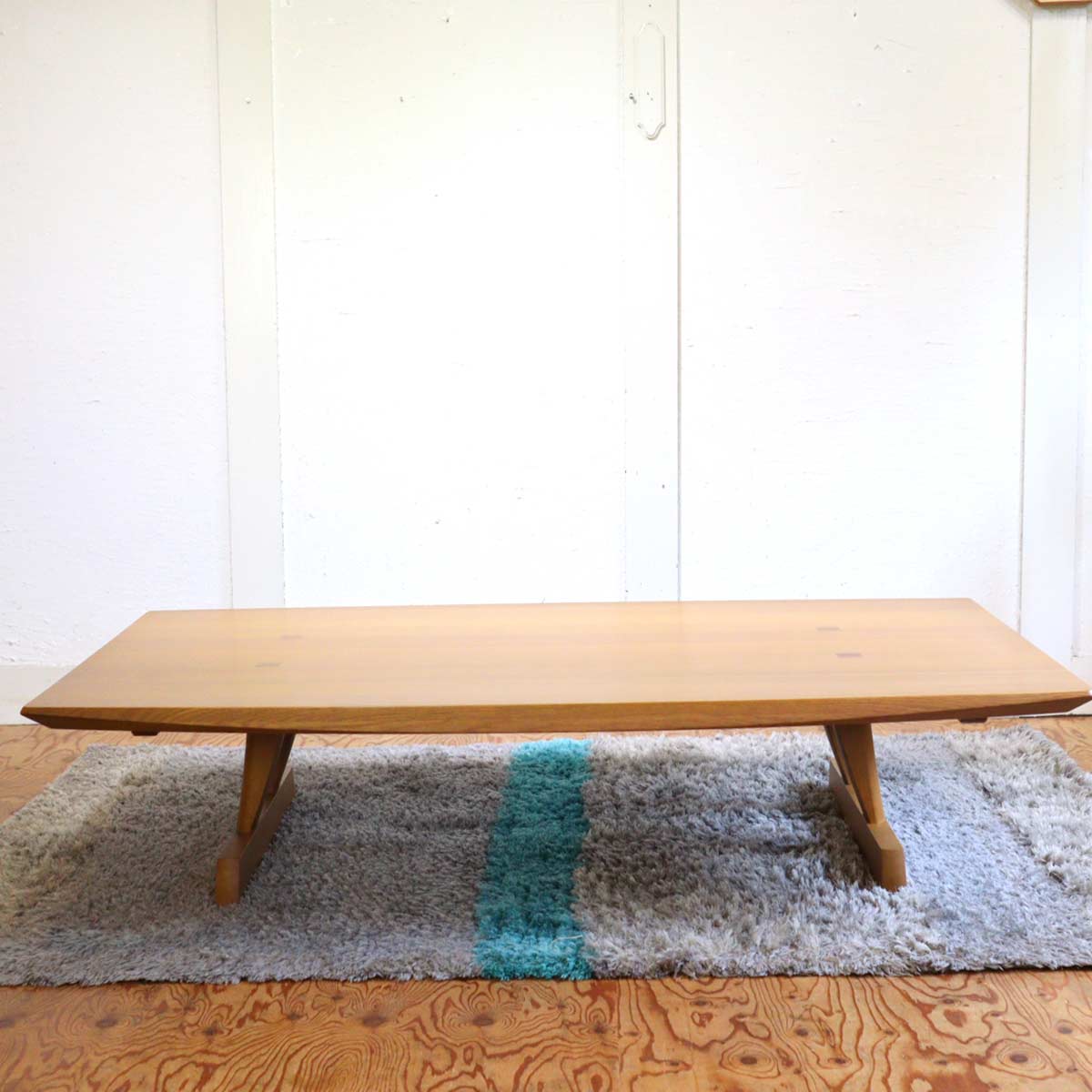 飛騨産業 円空シリーズ 2本脚座卓 SE-346WP ローテーブル 佐々木 敏光