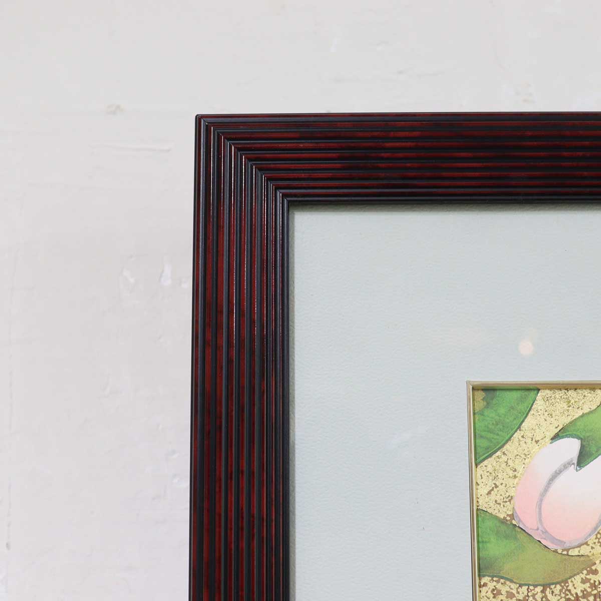 橋本明治 杉戸絵「桜」 木版画 絵画 中古