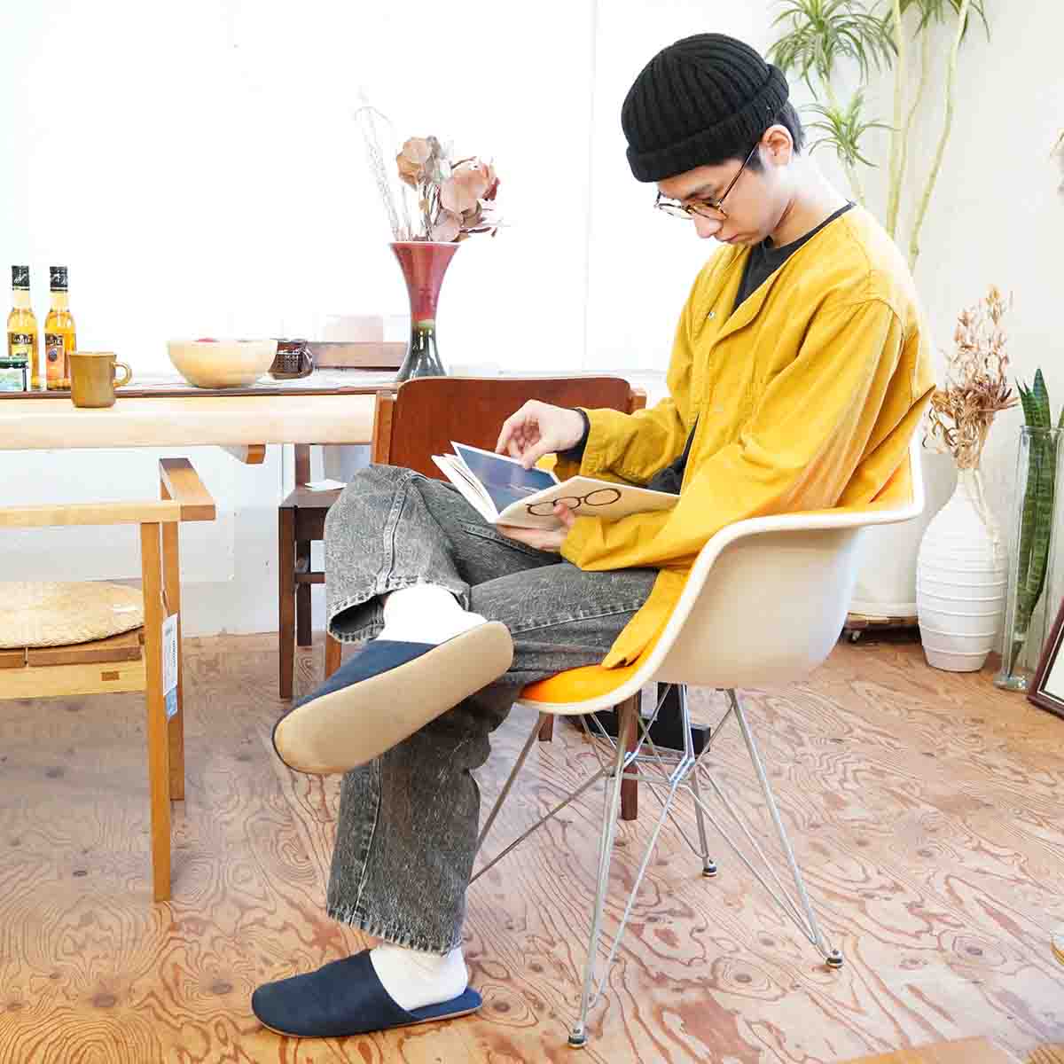 ハーマンミラー / Herman Miller アームシェルチェア オレンジ