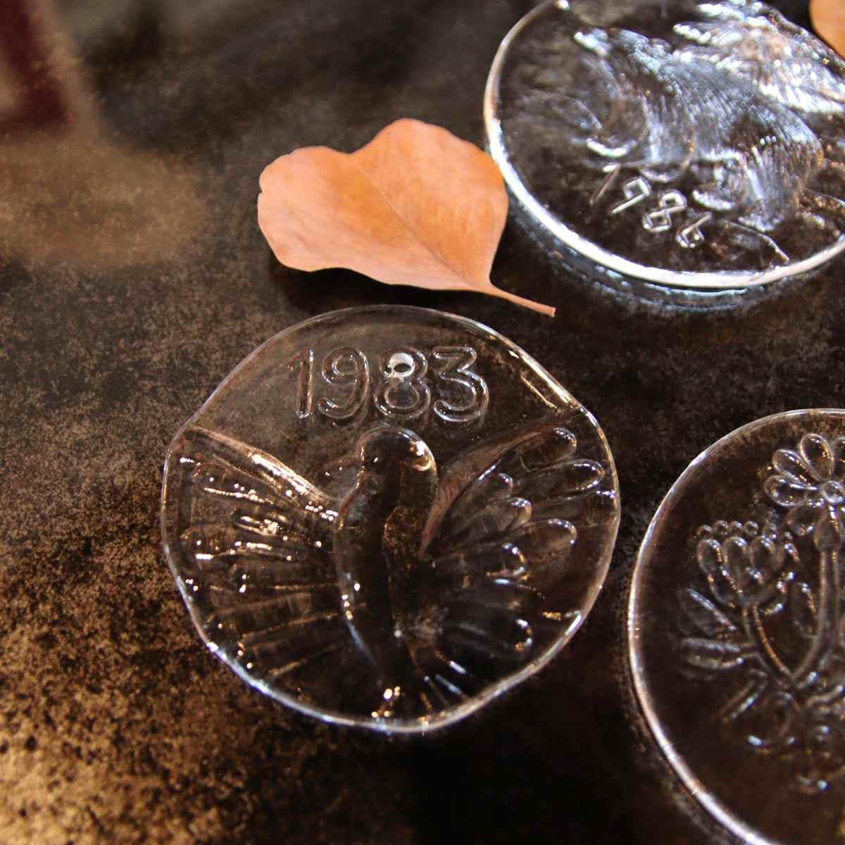 ヌータヤルヴィ / Nuutajarvi ガラスオーナメント6点set フィンランド