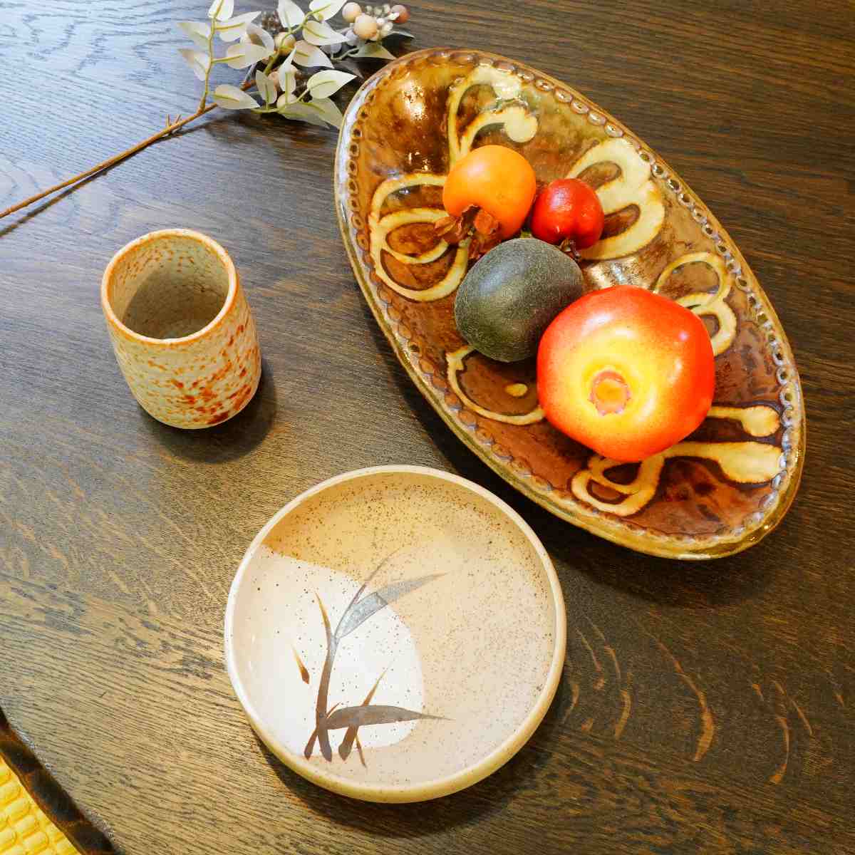 柴田雅章 楕円皿 スリップウェア 丹波焼 大皿 食器 未使用