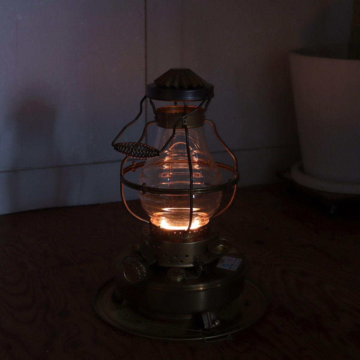 ニッセン / 日本船燈 ストーブ IS-3 ゴールドフレーム レトロ 暖房器具