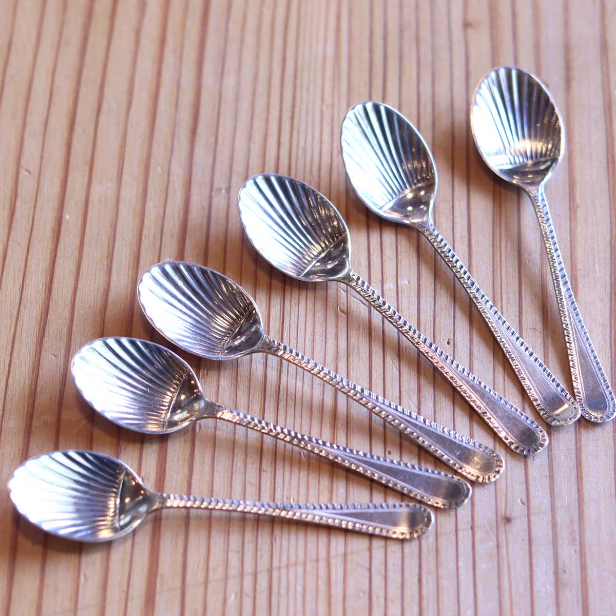 純銀 ③ ソリッドシルバー アイスクリームスプーン スターリングシルバー