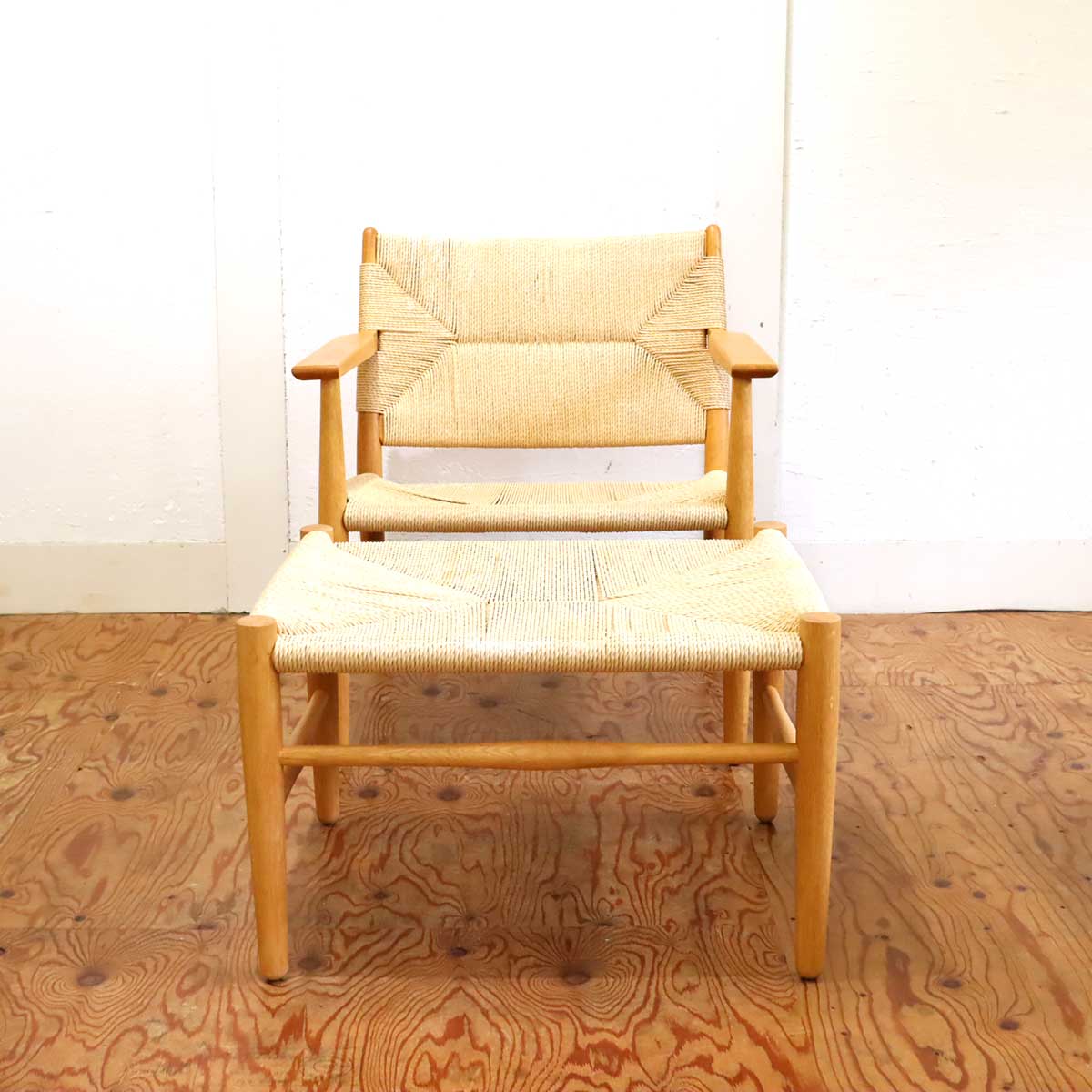 WISE WISE チノ ローチェア オーク材 ペーパーコード ナチュラル