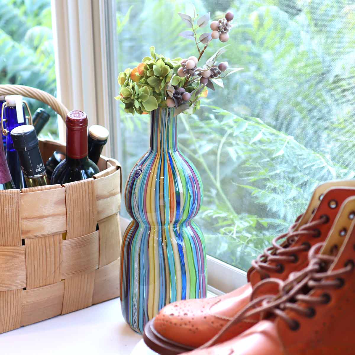 ヴェトリ / VETRI ムラーノガラス フラワーベース カラフル 鮮やか