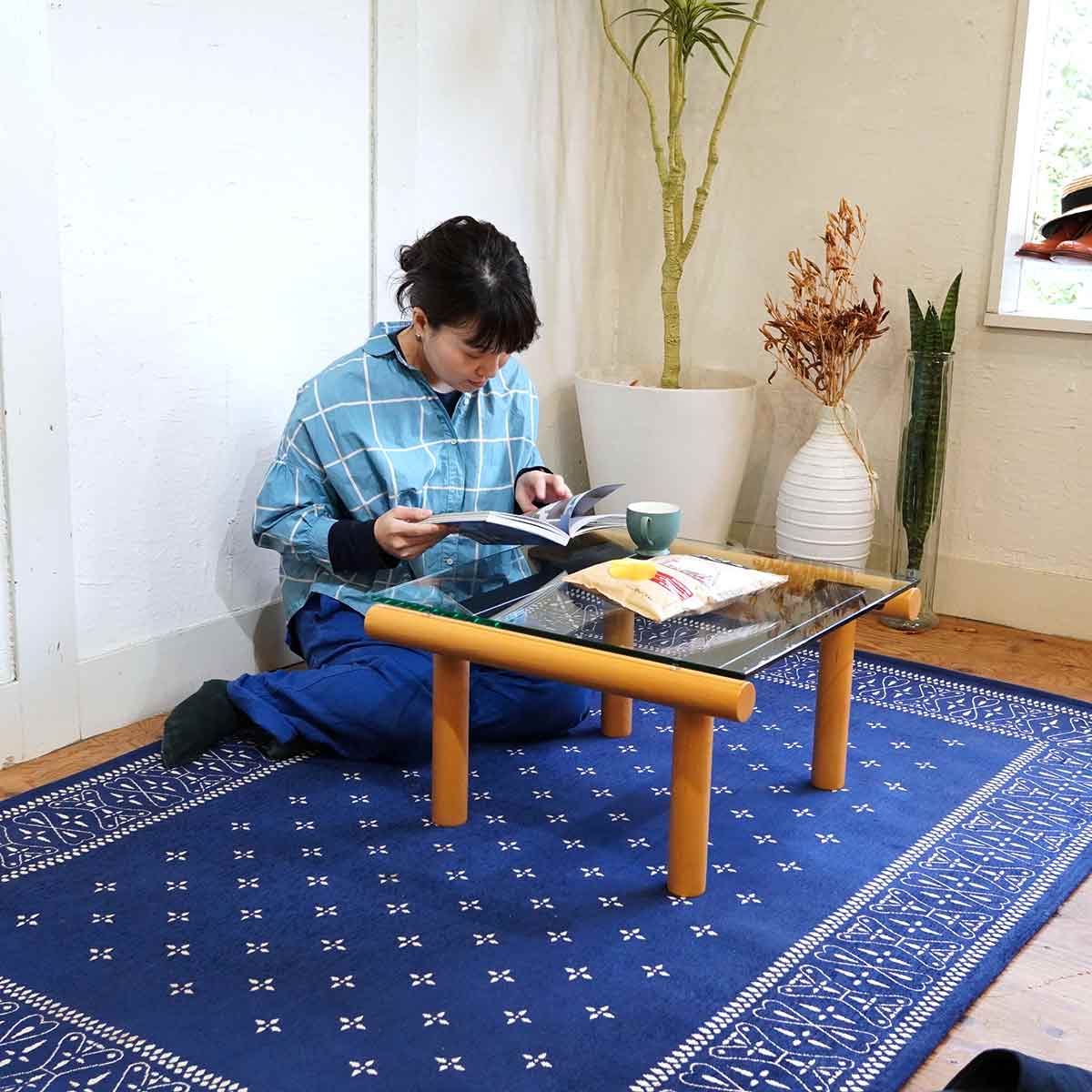 無印良品 / MUJI ガラストップコーヒーテーブル エンツォ・マリ / Enzo