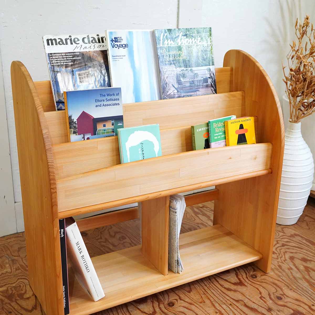 木遊舎 ひのきほんたて M800 本立て 本棚 シェルフ ブックシェルフ