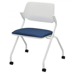 SYネスティングチェア 肘無し PVC ブラック RFC-SYPBK | オフィス