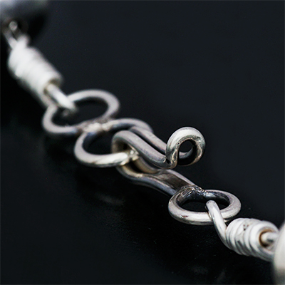 ナバホ族 Jan Mariano ハンドメイド ビーズチェーン L 46cm 【送料無料】