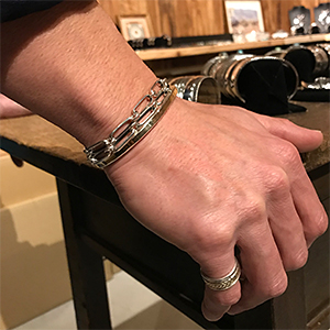 ナバホ族 Harvey Mace ハンドメイド チェーン ブレスレット 【送料無料】