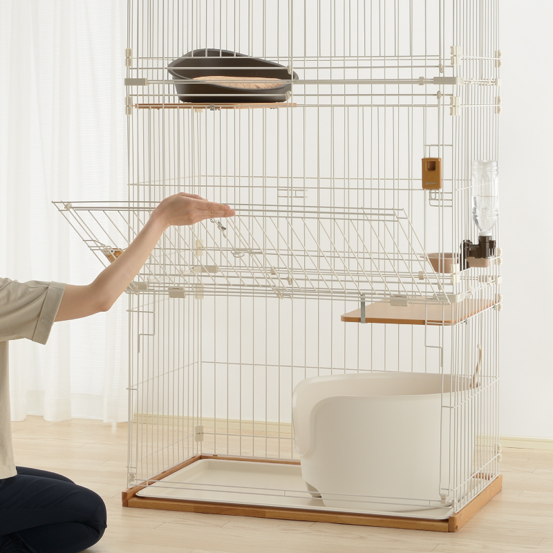 木製お掃除簡単キャットサークル - リッチェル【公式】