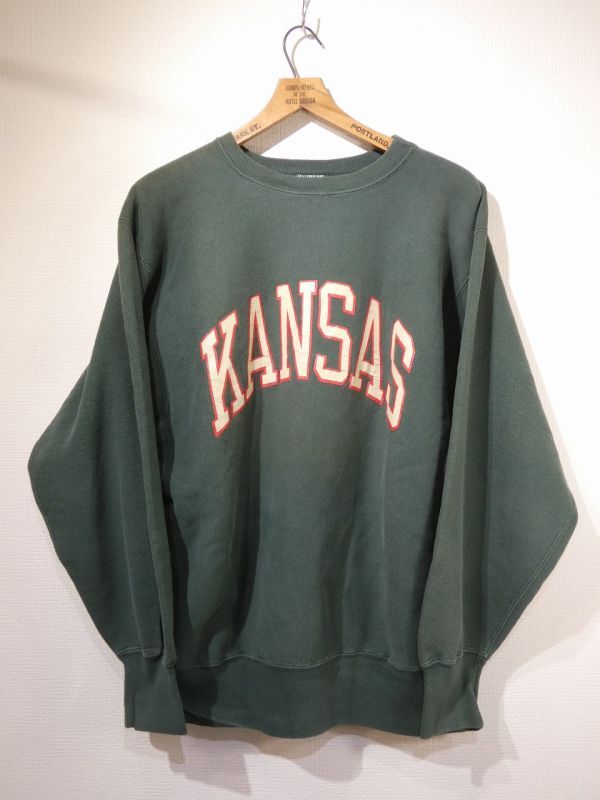 90s Champion REVERSE WEAVE SWEAT KANSAS MADE IN USA - RICUR
