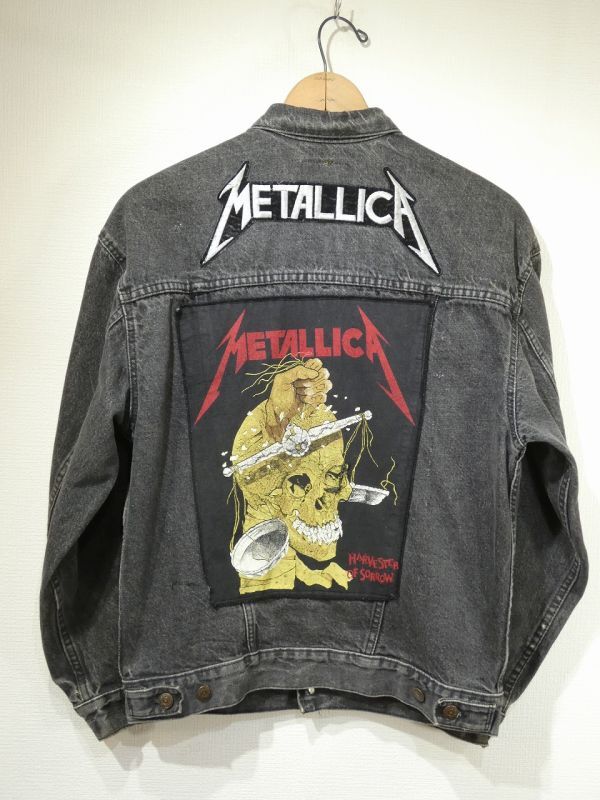 80s Levi's 57508-0256 YARN DYED BLACK DENIM JACKET GJ with