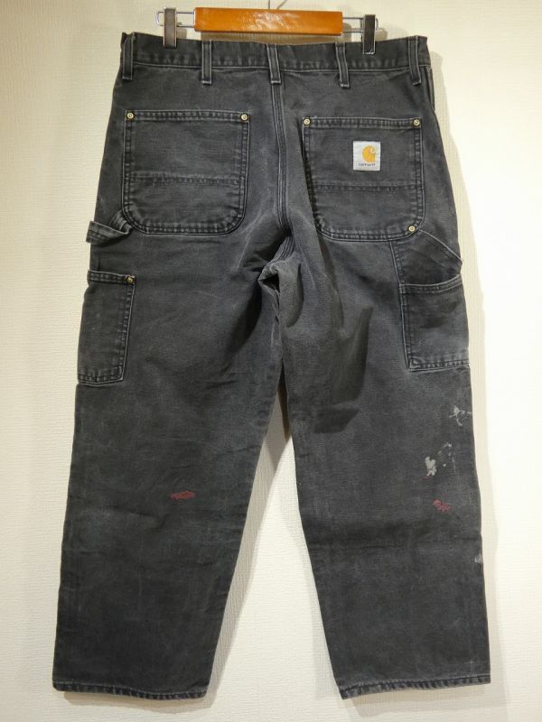 90s Carhartt DOUBLE KNEE BLACK DUCK PAINTER WORK PANTS MADE IN USA
