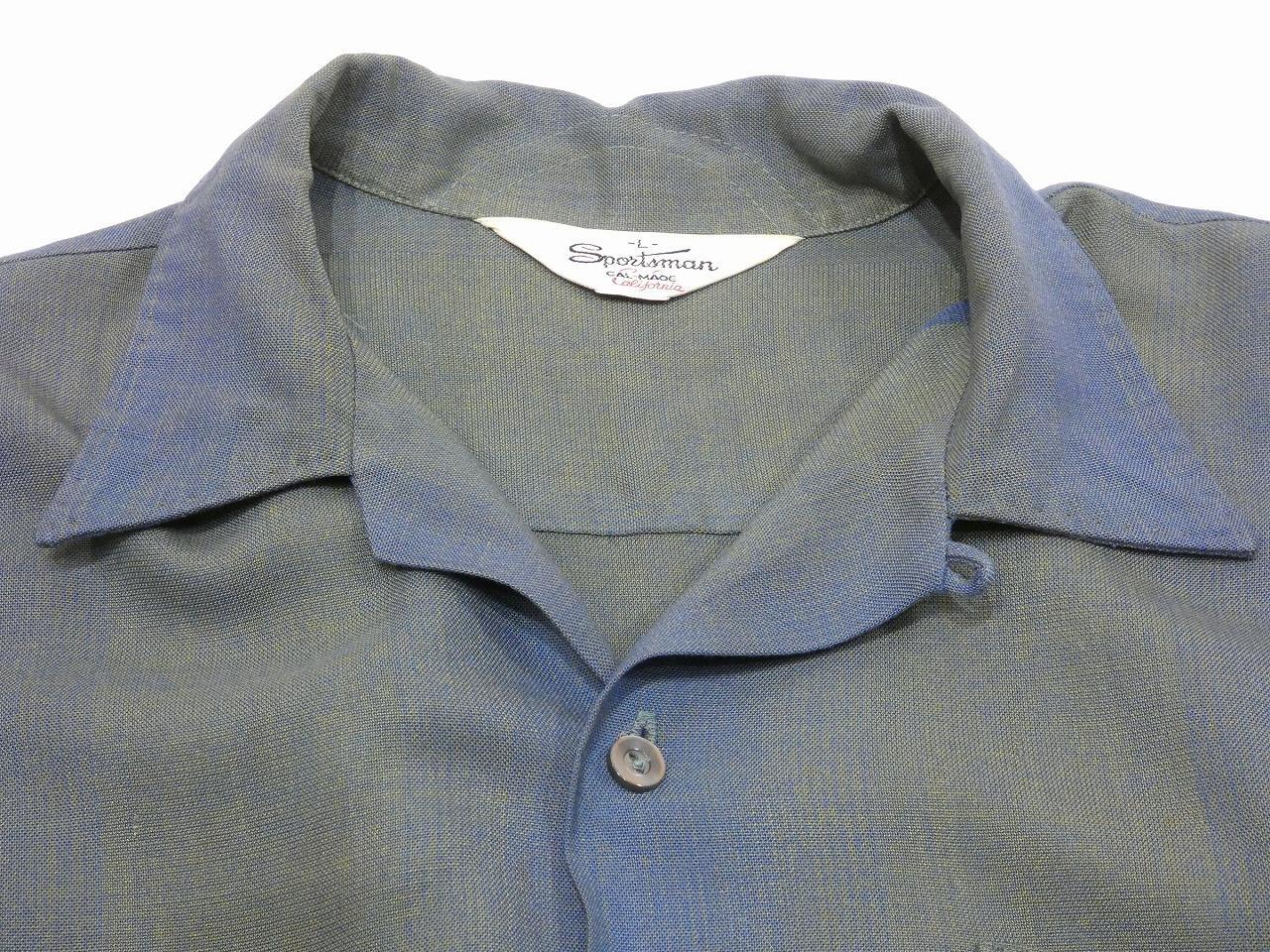 60s Sportsman OMBRE GRADATION RAYON SHIRT with HAND STITCH - RICUR