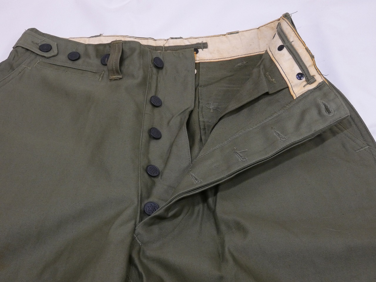 40s US ARMY M-43 FIELD TROUSERS PANTS DEAD STOCK - RICUR