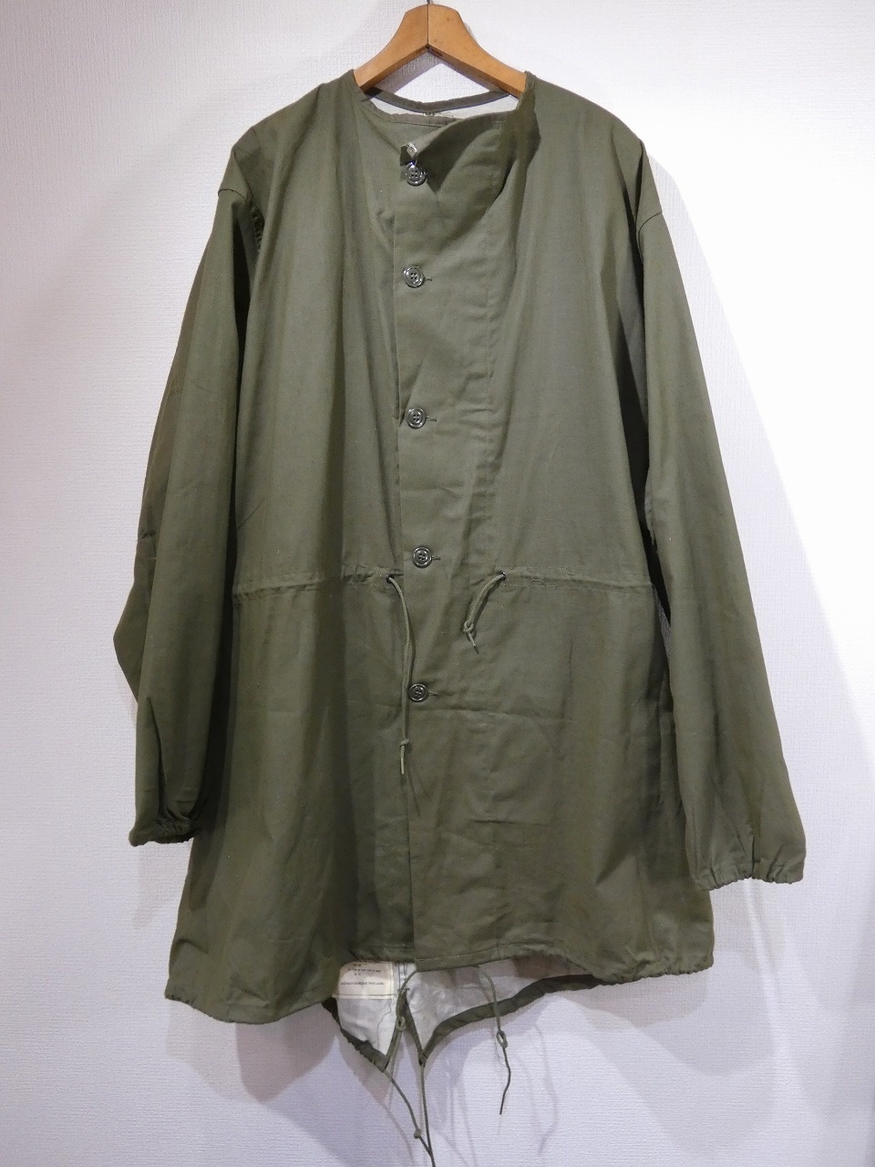 60s '62 US ARMY VESICANT GAS PROTECTIVE COAT SMALL DEAD STOCK - RICUR