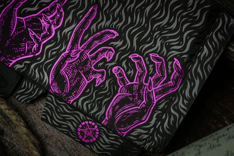 666 Playing Cards - Purple Inferno – Riffle Shuffle Playing Card Co