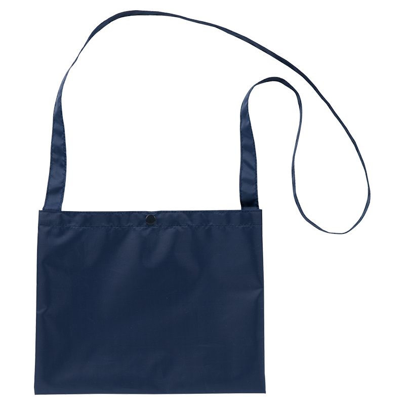 カラモ シンプルサコッシュ ネイビー｜バッグ｜在庫対応ノベルティ（名