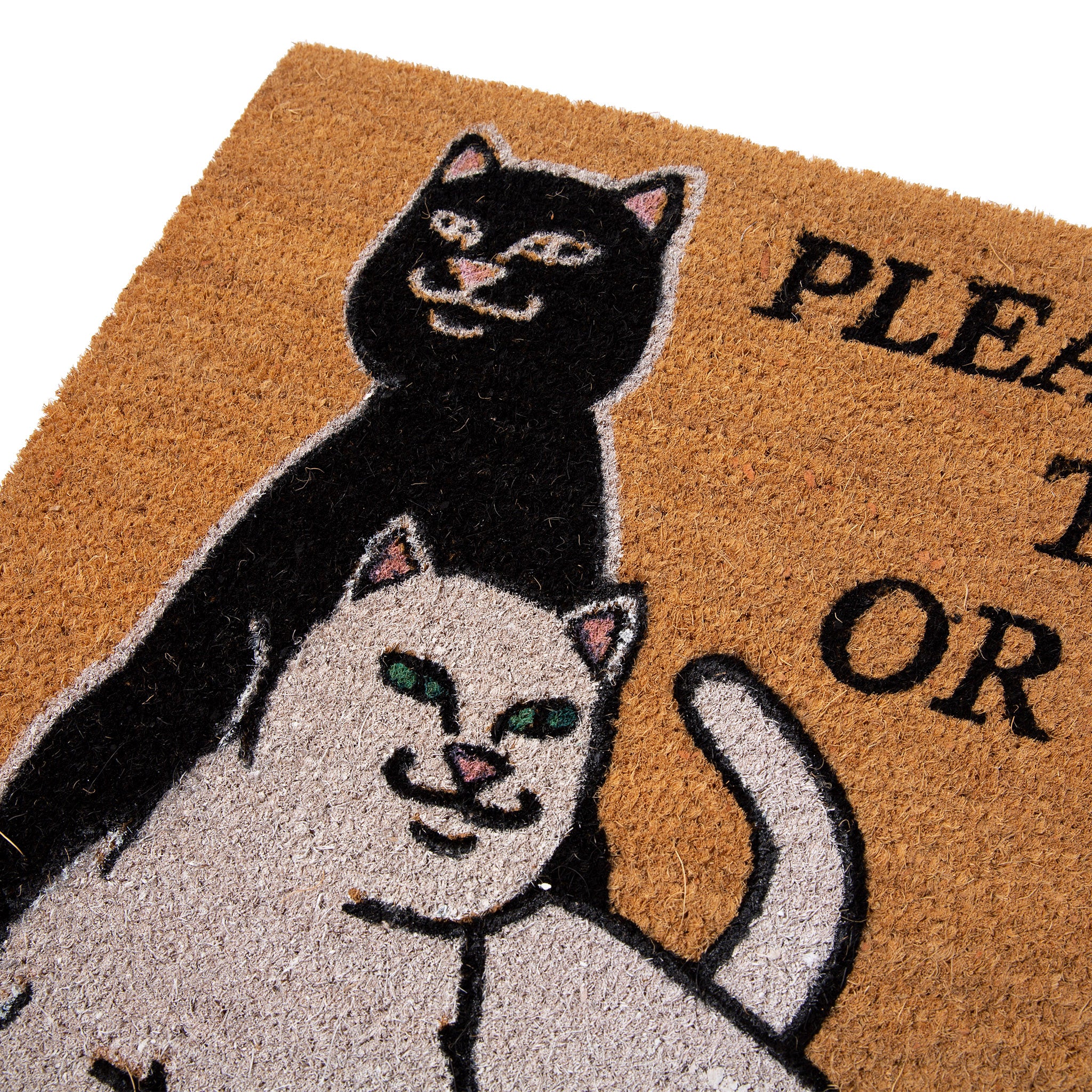 Don't Let The Cops In Door Mat (Brown) - Ripndip – RIPNDIP