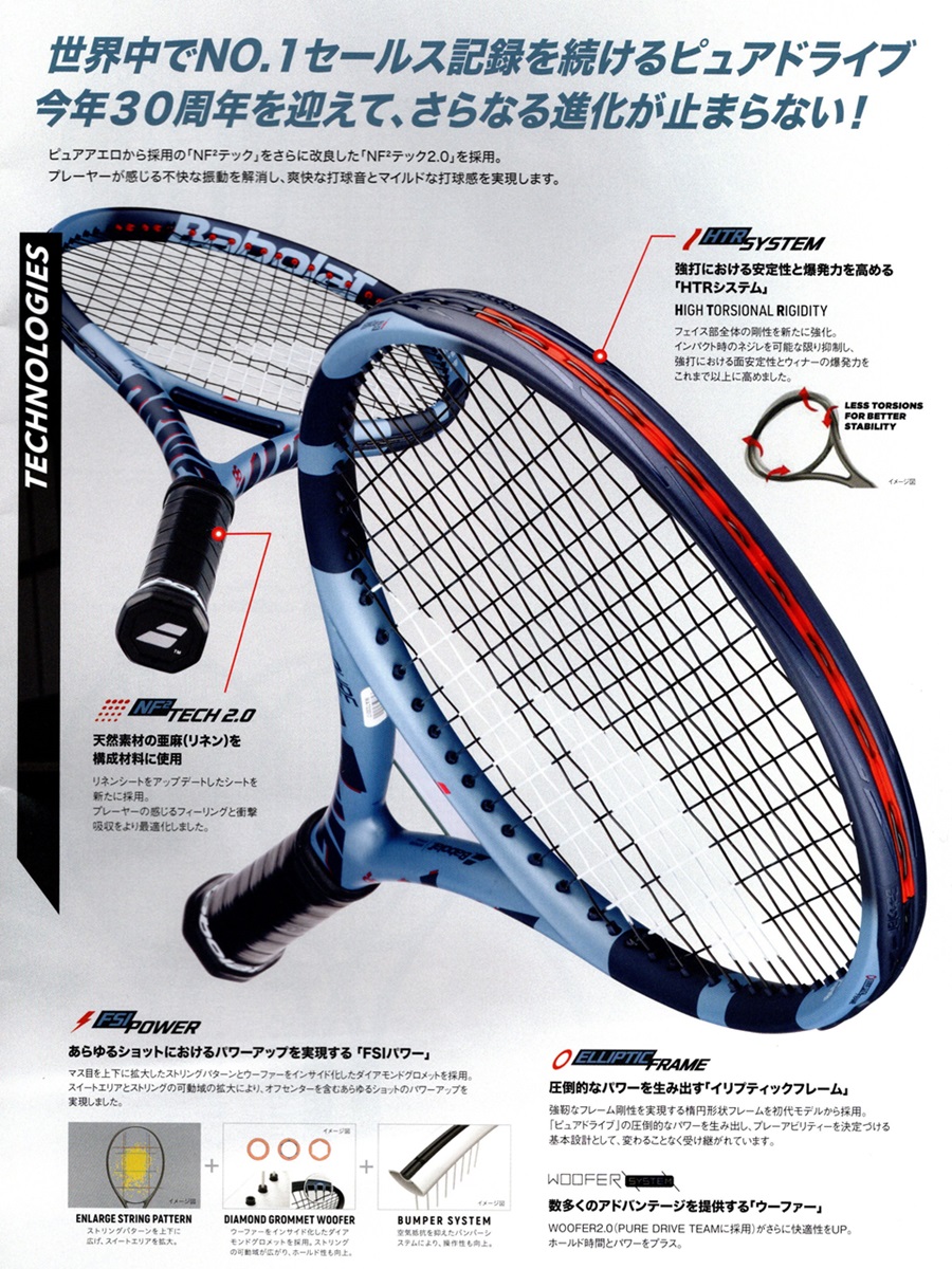 バボラ テニスラケット PUREDRIVE TEAM/ピュアドライブチーム2025