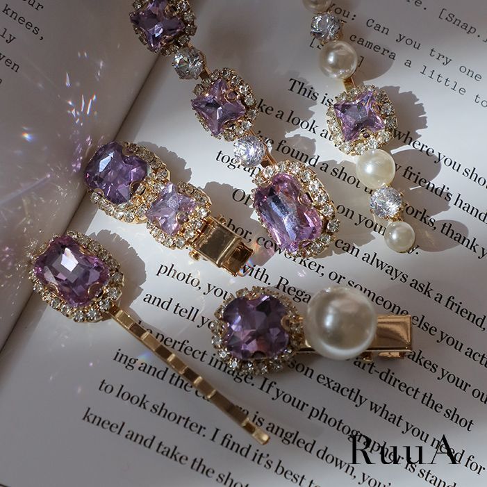 ビジューヘアピン＆クリップ（5個セット） /ヘアクリップ/ヘアピン