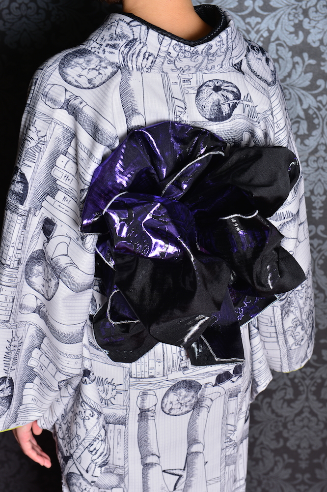 商品「ギラ☆ヘコ」RumiRockメタリック兵児帯｜Rumi Rock