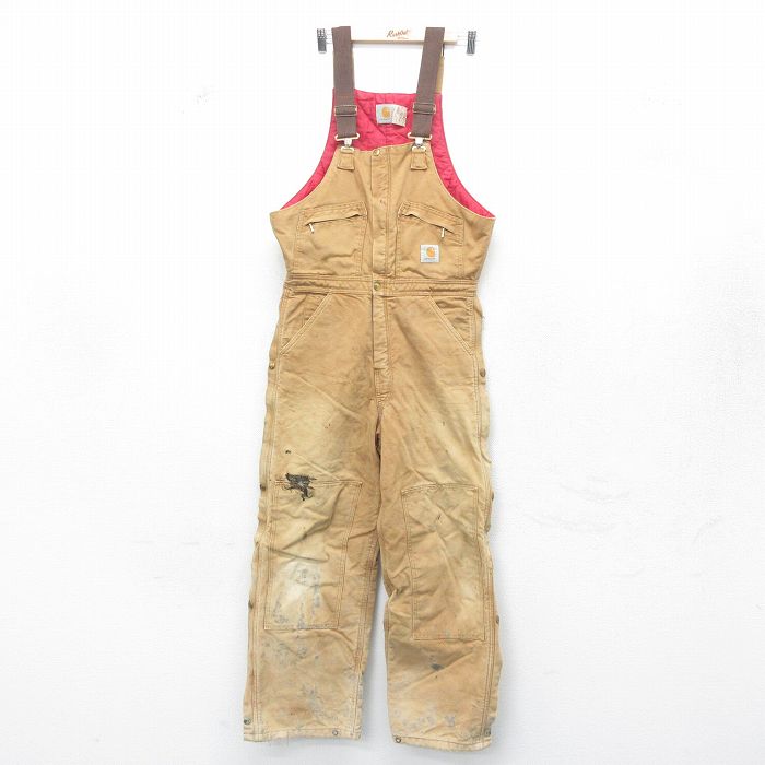 古着通販 W34☆古着 カーハート オーバーオール メンズ 90年代 90s