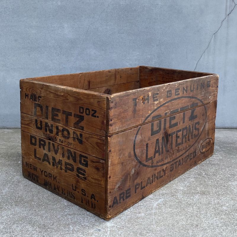 VINTAGE ANTIQUE DIETZ WOODBOX ヴィンテージ アンティーク デイツ