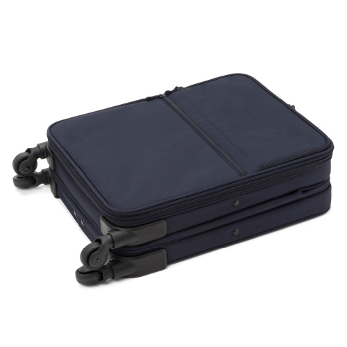 1-3泊] 無印 ソフトキャリーケース 36L ネイビー 4輪 MUJI /スーツ
