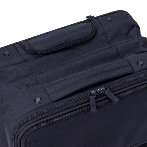 1-3泊] 無印 ソフトキャリーケース 36L ネイビー 4輪 MUJI /スーツ