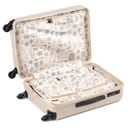 5-10泊] エース ハント マイン 75L ベージュ4輪 ACE HaNT mine /スーツ