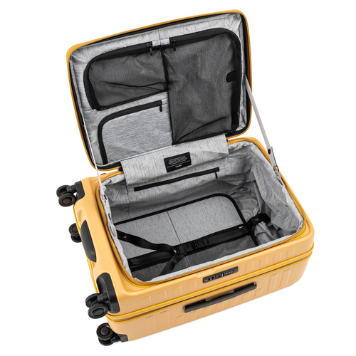 5-10泊] ロジェール キューボ エキスパンダブル 70/77L マスタード 4輪