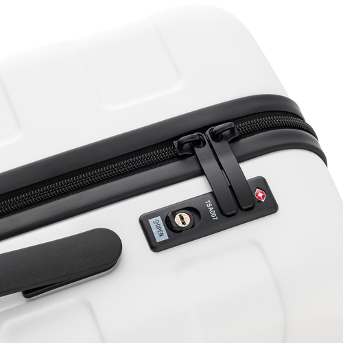 1-3泊] 無印 バーを自由に調節できる ハードキャリーケース 36L オフ白