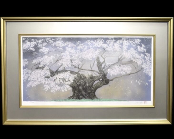 中島 千波『樹霊淡墨桜』 ｜骨董品買取 緑和堂