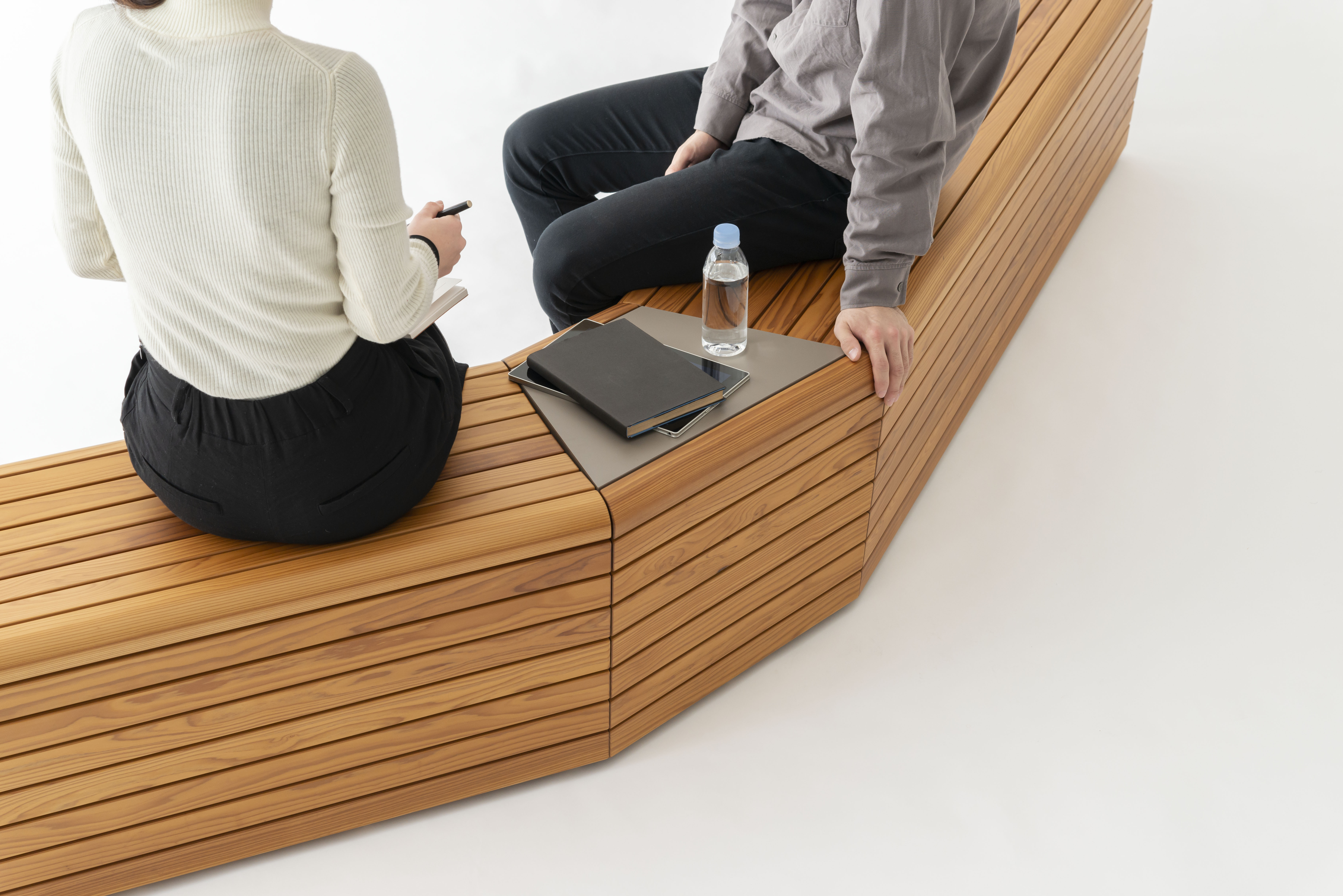 杉のベンチ66 KIZUNA〜❕座面は杉の模様が綺麗、脚