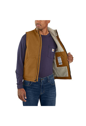 Carhartt Flame-Resistant Duck Sherpa Lined Vest - 104981 – WORK N WEAR