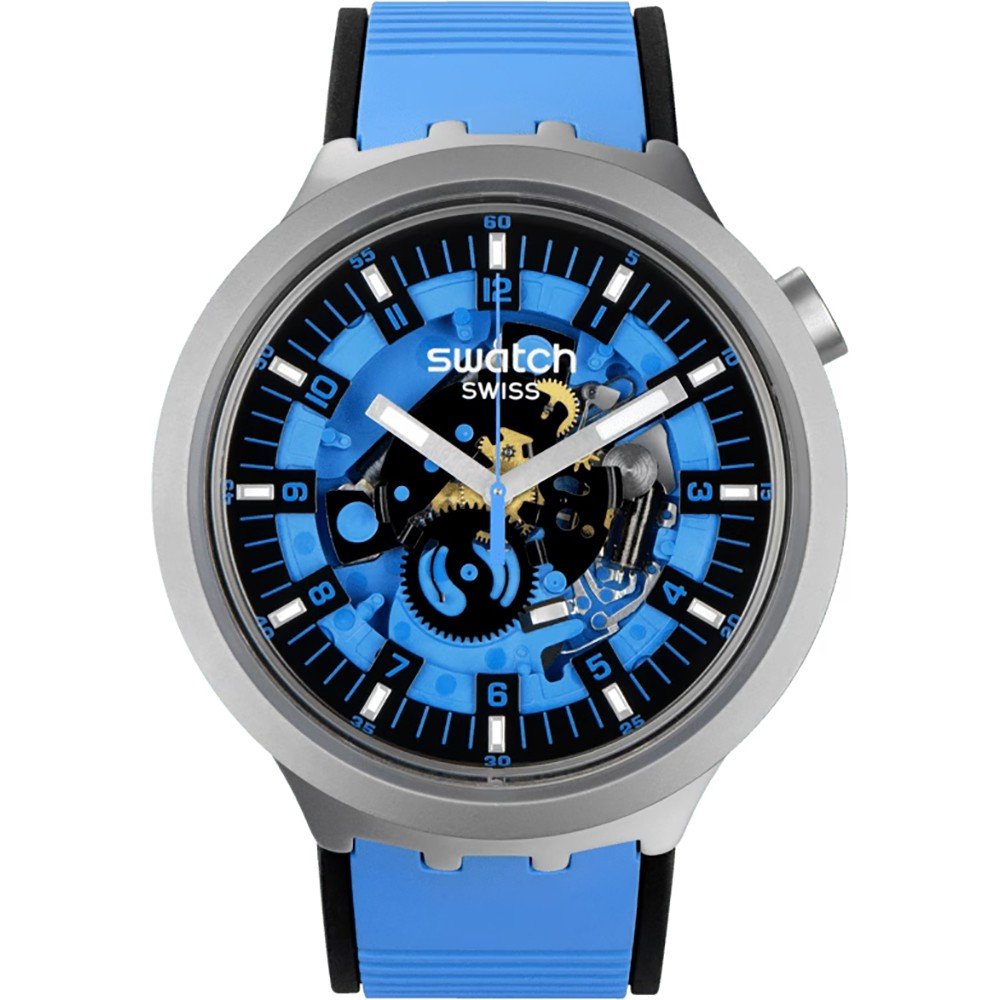 Swatch Big Bold Irony SB07S106 Blue daze Watch • EAN