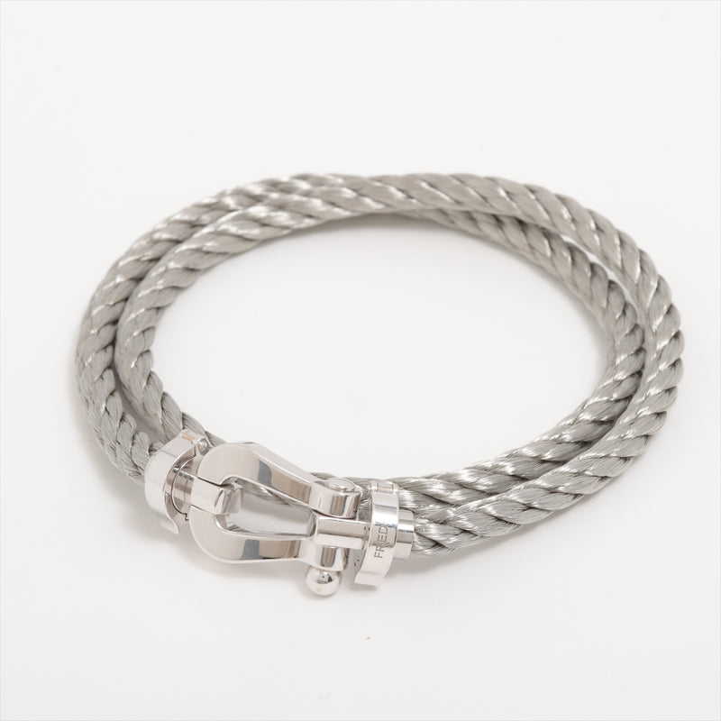 Fred Force 10 Bracelet White Gold And Steel Size L