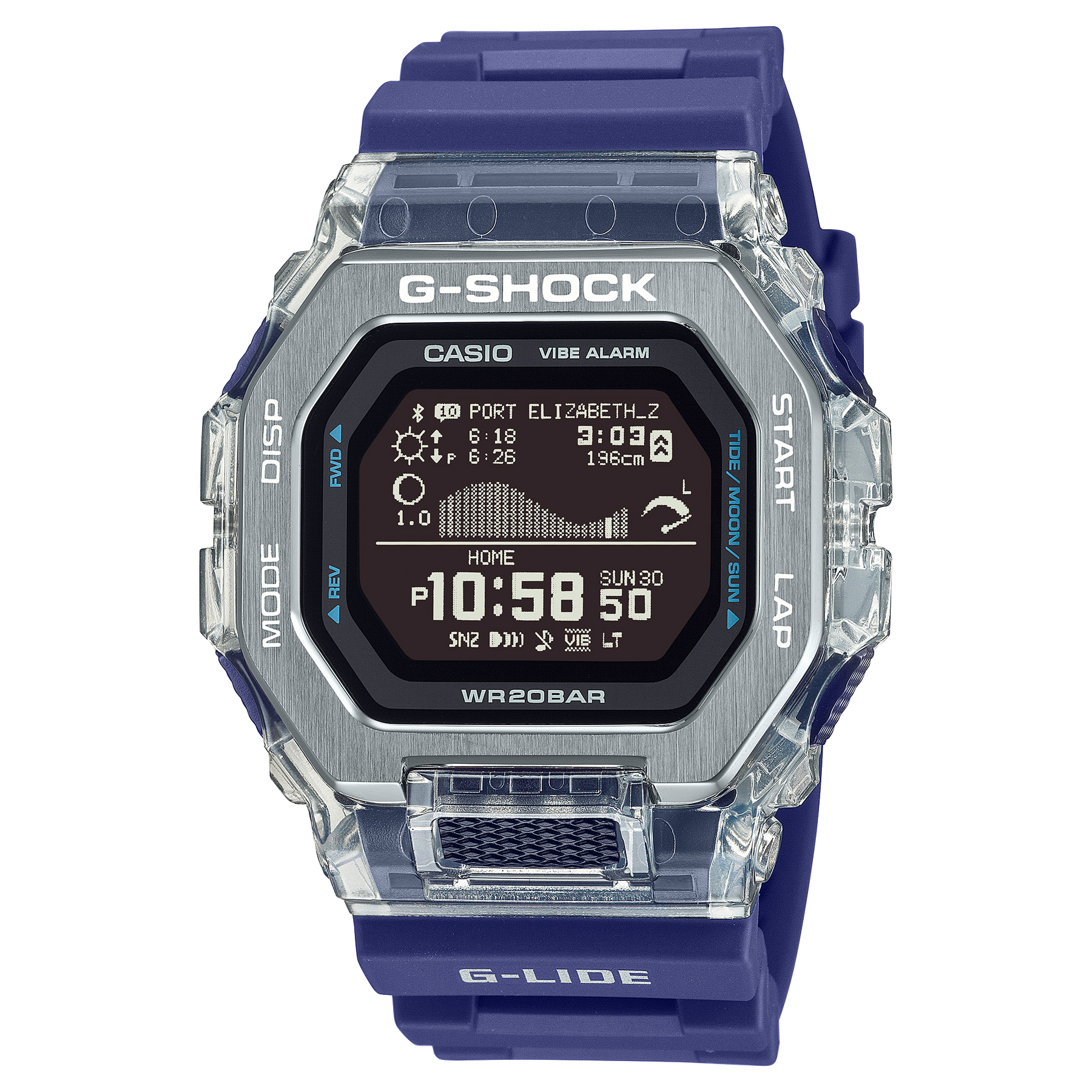 G-Shock GBX100 G-Lide Digital Natural Surf Blue | Watches.com