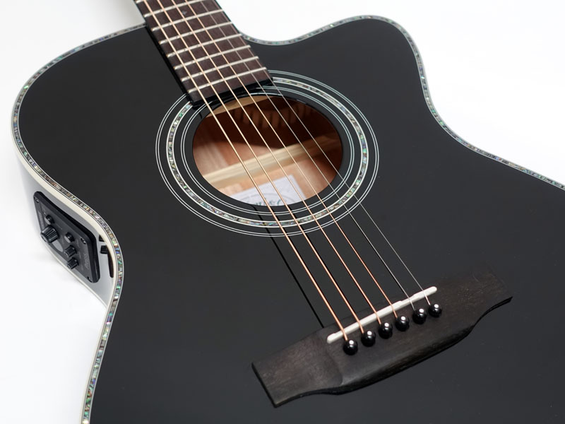 Stafford SF-5C BLK【アコースティックギター エレアコ 】 送料無料