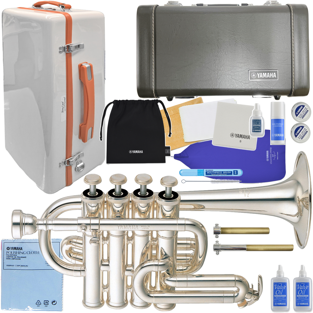 蓬*様 【目玉商品】ロータリーピッコロトランペット ほぼ未使用 中国製