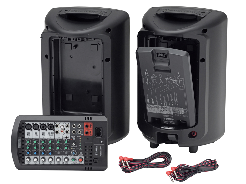 YAMAHA ヤマハ STAGEPAS400BT AKGワイヤレスマイク2本 スタンド2本 SP