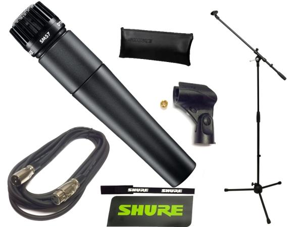 SHURE シュア SM57-LCE お手頃 マイクスタンドセット （XLR-XLR 5