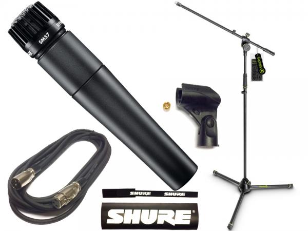 SHURE シュア SM57-LCE Gravity三脚マイクスタンドセット （XLR-XLR 5